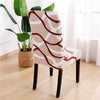 Stretchable Chair Covers, Wave Brown