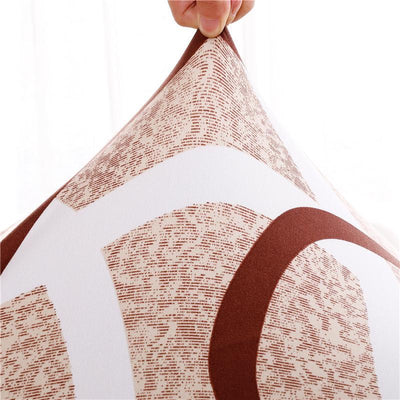 Stretchable Chair Covers, Wave Brown