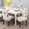 Stretchable Chair Covers, Blooming Beige - Trendize