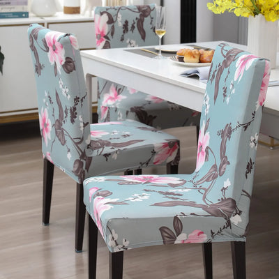 Stretchable Chair Covers, Blush Mint - Trendize