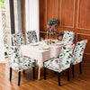 Stretchable Chair Covers, Branch White - Trendize