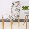 Stretchable Chair Covers, Branch White - Trendize