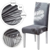 Stretchable Chair Covers, Charcoal Fern - Trendize