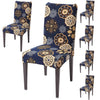 Stretchable Chair Covers, Decent Blue - Trendize