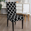 Stretchable Chair Covers, Diamond Black - Trendize