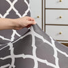 Stretchable Chair Covers, Diamond Grey - Trendize