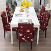 Stretchable Chair Covers, Floral Maroon - Trendize
