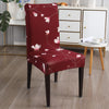 Stretchable Chair Covers, Floral Maroon - Trendize