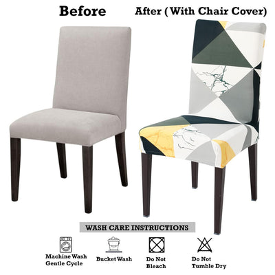 Stretchable Chair Covers, Grey Prism - Trendize