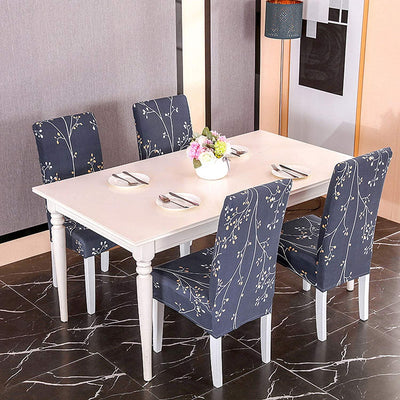 Stretchable Chair Covers, Midnight Branch - Trendize