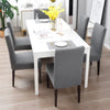 Stretchable Chair Covers, Plain Grey - Trendize