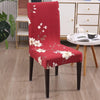 Stretchable Chair Covers, Red Flower - Trendize