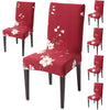 Stretchable Chair Covers, Red Flower - Trendize